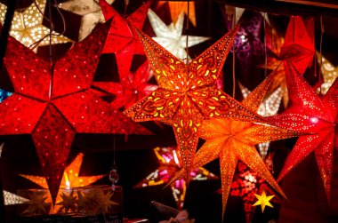 Yıldız çelenk Noel dekor