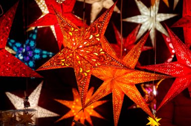Yıldız çelenk Noel dekor