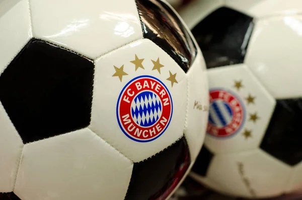 Soest Germany December 2017 Ball Logo Bayern Munich — Stock Photo, Image