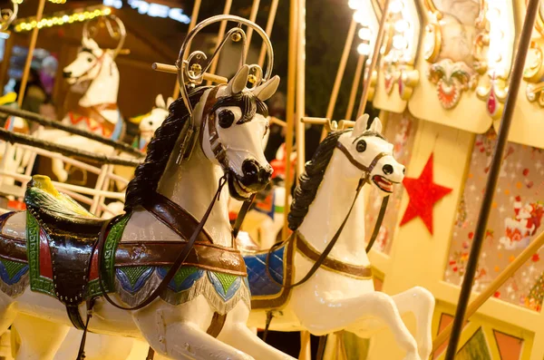 Carrousel Van Kerstmarkt — Stockfoto