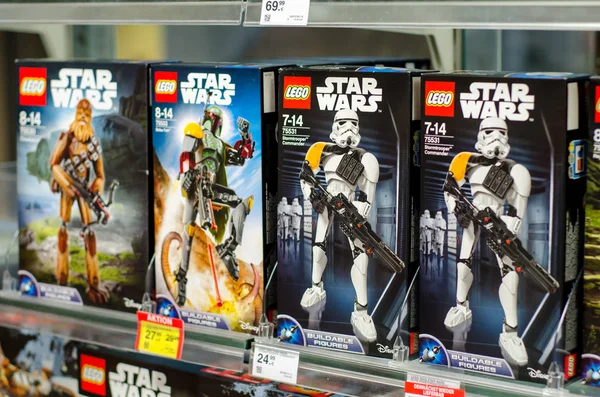 Soest Alemanha Janeiro 2018 Kits Construção Lego Para Venda Supermercado — Fotografia de Stock