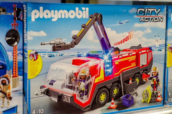 Soest Alemania Enero 2018 Playmobil Kits Construcción Para Venta Supermercado — Foto de Stock