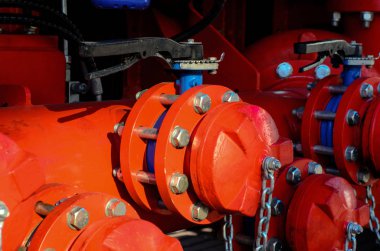 Yakın çekim gaz boru hattı