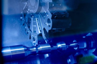 CNC Torna Torna Merkezi yakın çekim işleme