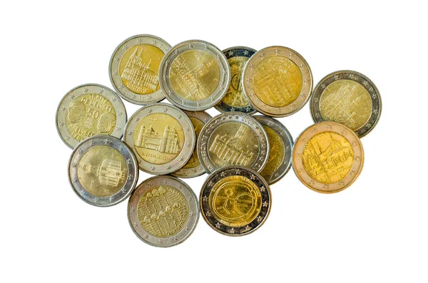 Euro Gedenkmünzen — Stockfoto