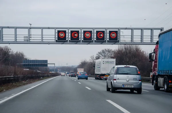 Dortmund Germania Dicembre 2018 Traffico Stradale Autostrada Tedesca Autobahn Autobahn — Foto Stock