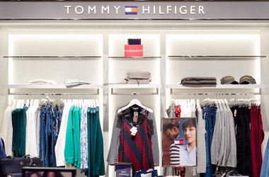 Soest, Almanya - 9 Ocak 2019: Tommy Hilfiger giyim mağaza.