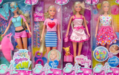 Soest, Almanya - 12 Ocak 2019: Steffi aşk bebek Satılık Dükkan.