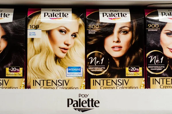 Soest Alemanha Janeiro 2019 Corante Cabelo Poly Palette Para Venda — Fotografia de Stock