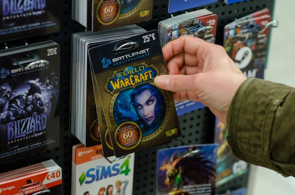 Зест Германия Января 2019 Года World Warcraft Cards Продажи Магазине — стоковое фото