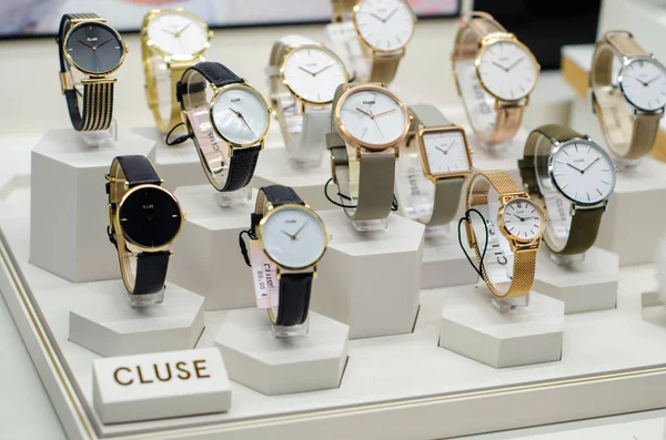 Soest Allemagne Janvier 2019 Les Montres Cluse Dans Vitrine — Photo