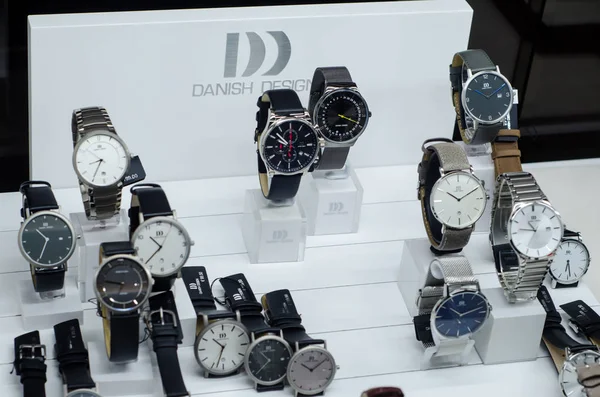 Soest Germania Gennaio 2019 Danese Design Orologi Nella Vetrina — Foto Stock