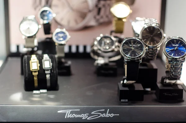 ゾースト ドイツ 2019 トマス Sabo 時計店の窓 — ストック写真