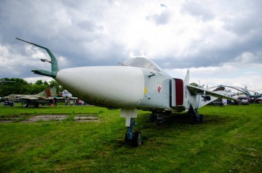 Kiev, Ukrayna - 11 Mayıs 2019: Su-24 (Fencer) Taktik Bombardıman Uçağı