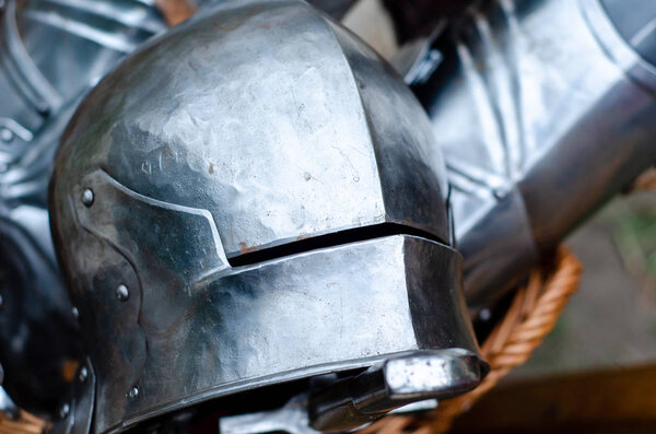 Metal medieval knight armor parts