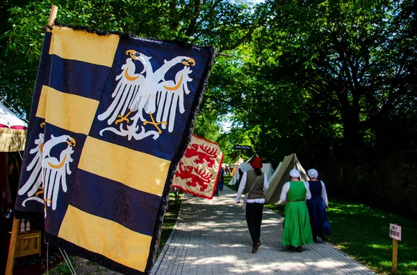 Soest, Německo-4. srpna 2019: středověký festival Soester Fehde 2019 — Stock fotografie