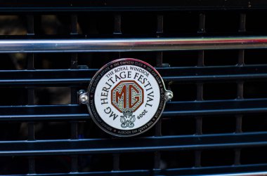 Soest, Almanya - 22 Temmuz 2019: Royal Windsor Mg Heritage Festival 2009 Izgara Rozeti