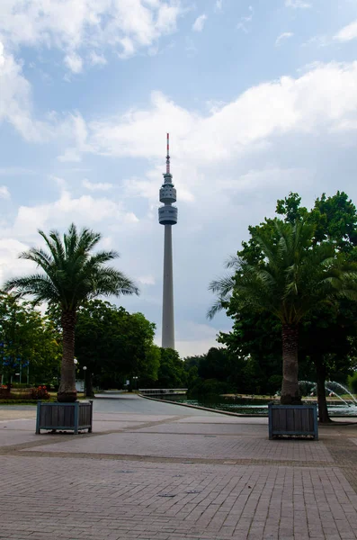 Dortmund, Germany - August 2, 2019: The Florianturm (Florian Tower, Florian for short) is a telecommunications tower and landmark of Dortmund (Germany). — Stock Photo, Image