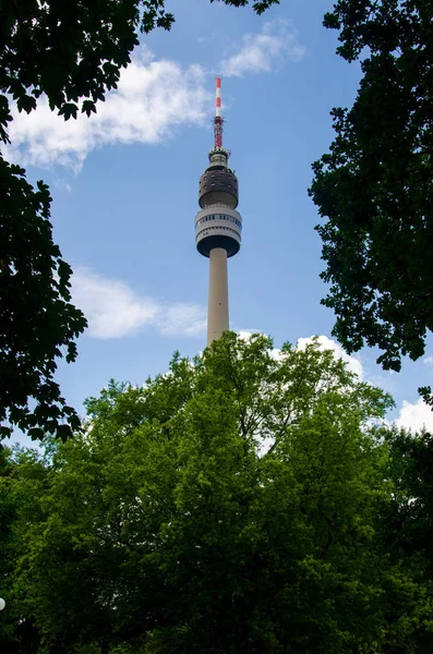 Dortmund, Germany - August 2, 2019: The Florianturm (Florian Tower, Florian for short) is a telecommunications tower and landmark of Dortmund (Germany). — Stock Photo, Image