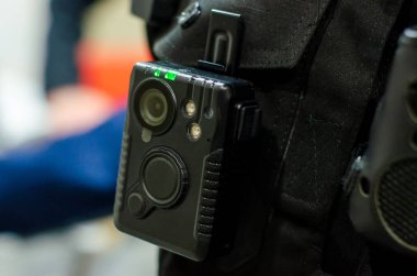 Polis vücut kamerasına yakın çekim