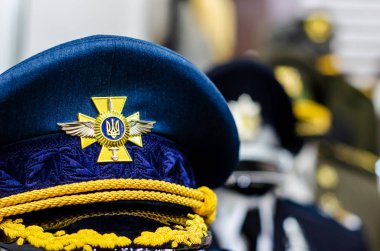 Kyiv, Ukrayna - 09 Ekim 2019: Ukrayna ordusunun askeri tören üssü.