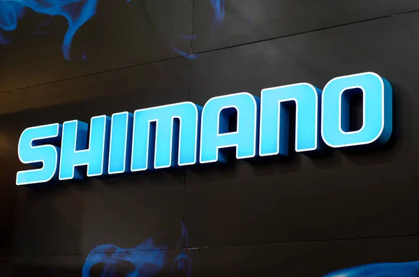 Kyjev, Ukrajina - 25. září 2019: Signboard Shimano — Stock fotografie