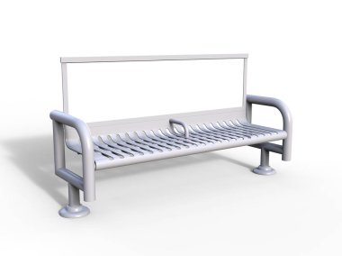 Reklamcılık için boş bank reklamı. 3d resimleme.