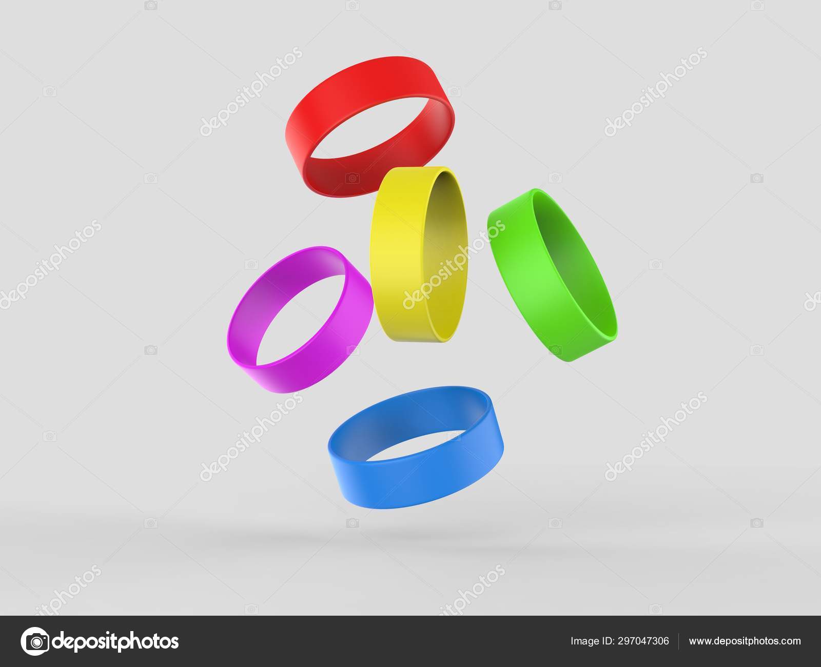 Download Blank Silicone Wristband Rubber Bracelet Party Favor Mockup Design Render Stock Photo Image By C Godesign99 297047306