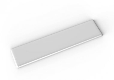 Logo sunumu için boş kubbe etiketi. 3d render illüstrasyon.