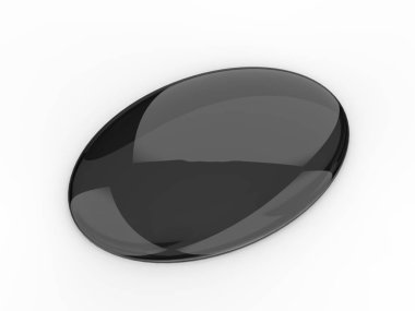 Logo sunumu için boş kubbe etiketi. 3d render illüstrasyon.