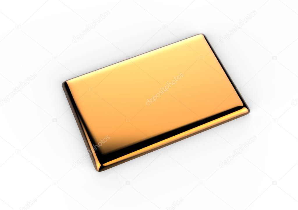 Blank dome sticker for logo presentation. 3d render illustration.