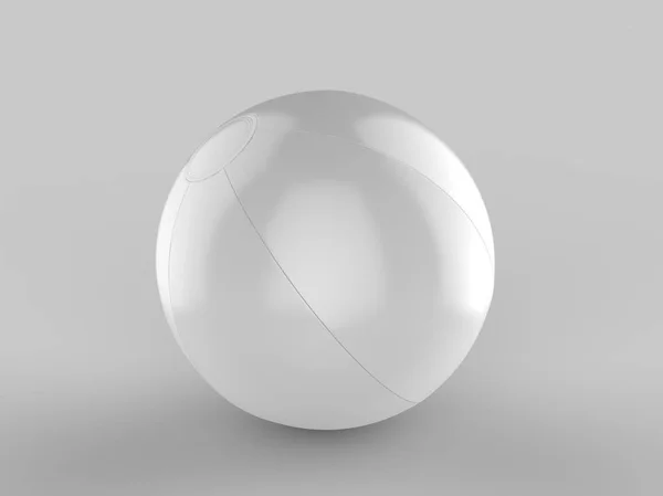 Blank Beach Ball Für Branding Darstellung — Stockfoto