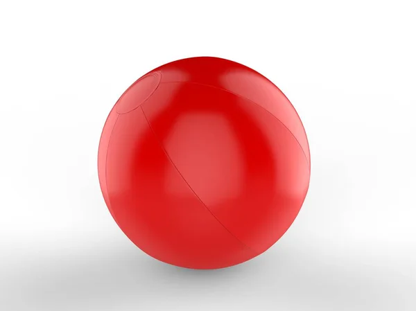 Blank Beach Ball Für Branding Darstellung — Stockfoto