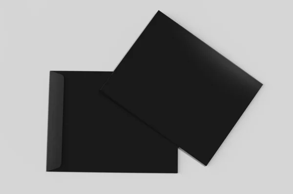 Blank White Envelope Mock Blank Template Render Illustration — Stock Photo, Image