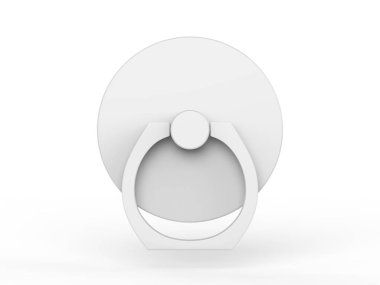 Boş cep telefonu zili parmak tutacağı. 3d resimleme.