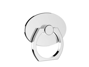 Boş cep telefonu zili parmak tutacağı. 3d resimleme.