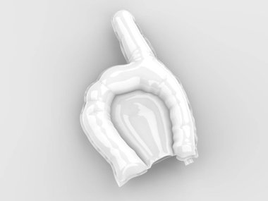 Şişme El Çubukları, Bang Bang Sticks, Thunder Sticks veya Cheering Sticks. 3d Render İllüstrasyon.