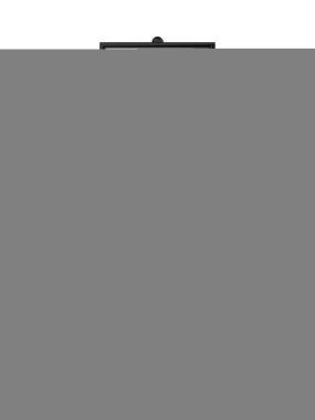 Zemin ayakta poster ekran tutucu snap frame standı, Reklam İşaret Tutucu, 3d render illüstrasyon.