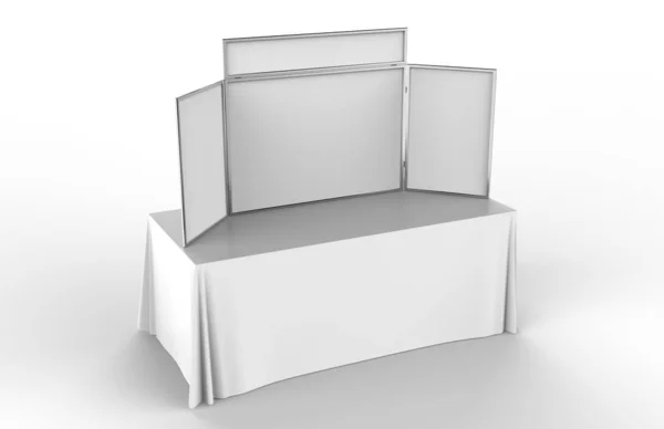 Tischplatte Klapptafel Für Die Messe Darstellung — Stockfoto