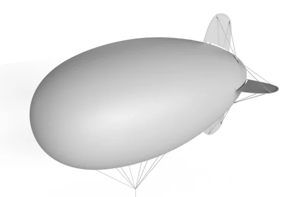 Реклама Холостой Дирижабль Надувной Гелиевый Шар Надувной Дирижабль Трехмерная Иллюстрация — стоковое фото