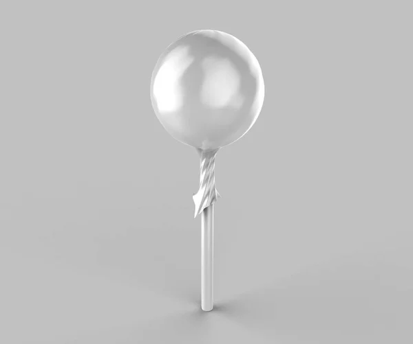 Boş Top Matte Lolipop Paketleme 3d tasarım sunumu.