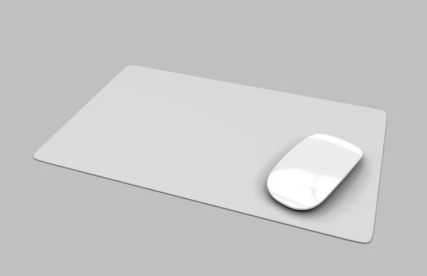 Leere Mousepad Mit Computermaus Für Branding Oder Design Präsentation Darstellung — Stockfoto