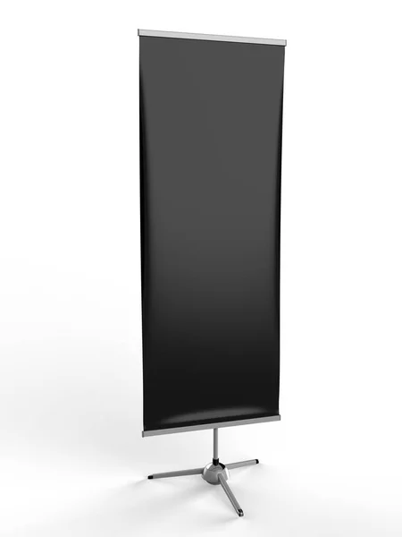 Blank Stand Banner För Designpresentation Återgivning Illustration — Stockfoto
