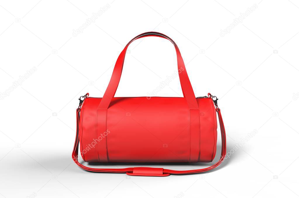 Blank  Foldable Gym Cardio Fitness Duffel Bag for branding. 3d illustration.