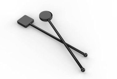 Markalaşma için promosyon kokteyli karıştırıcısı. 3d resimleme.