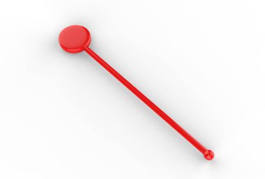 Markalaşma için promosyon kokteyli karıştırıcısı. 3d resimleme.