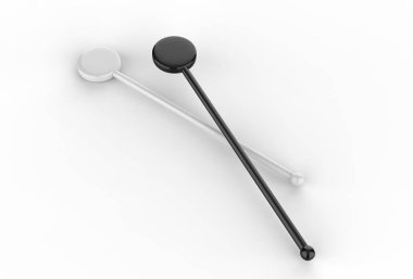 Markalaşma için promosyon kokteyli karıştırıcısı. 3d resimleme.