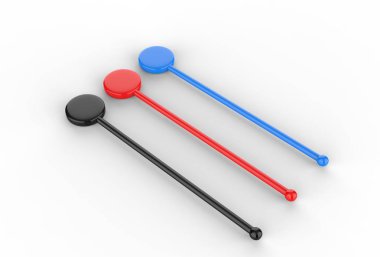 Markalaşma için promosyon kokteyli karıştırıcısı. 3d resimleme.