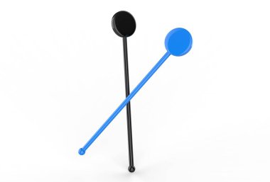 Markalaşma için promosyon kokteyli karıştırıcısı. 3d resimleme.