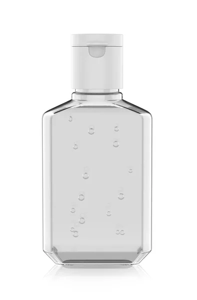 Blank Promotional Pocket Hand Sanitizer Plastic Bottle Branding Render Illustration — Stock Photo, Image